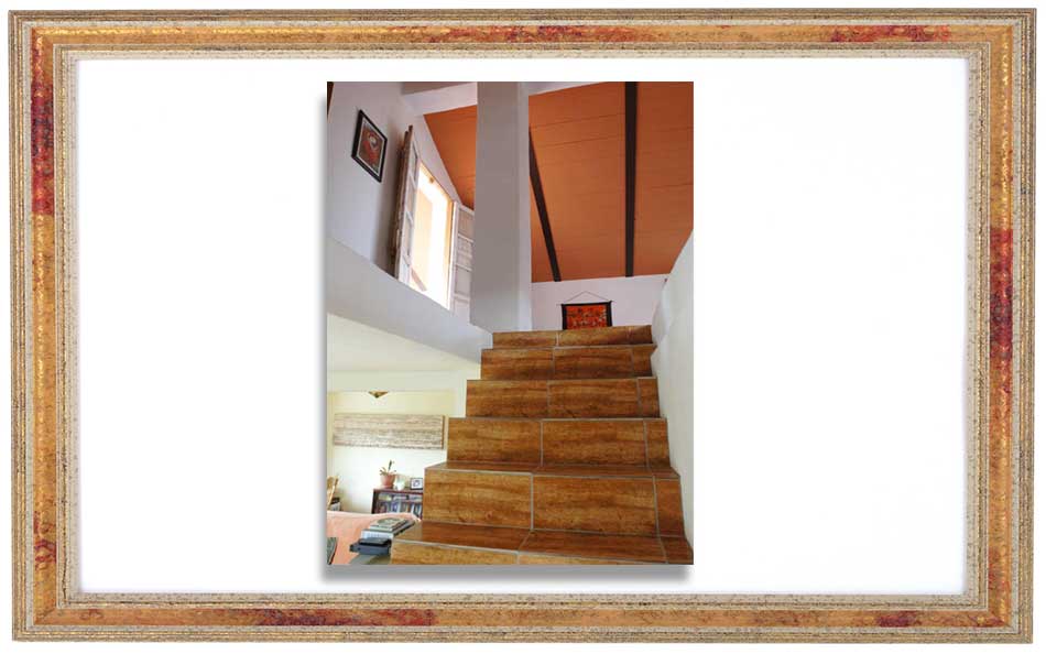 Wooden staircase